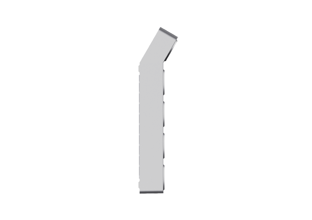 Oxtak device in Silver, angle 3