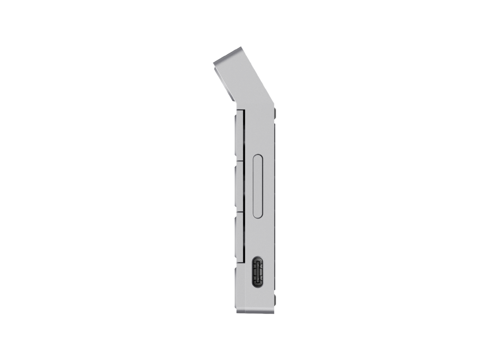 Oxtak device in Silver, angle 4