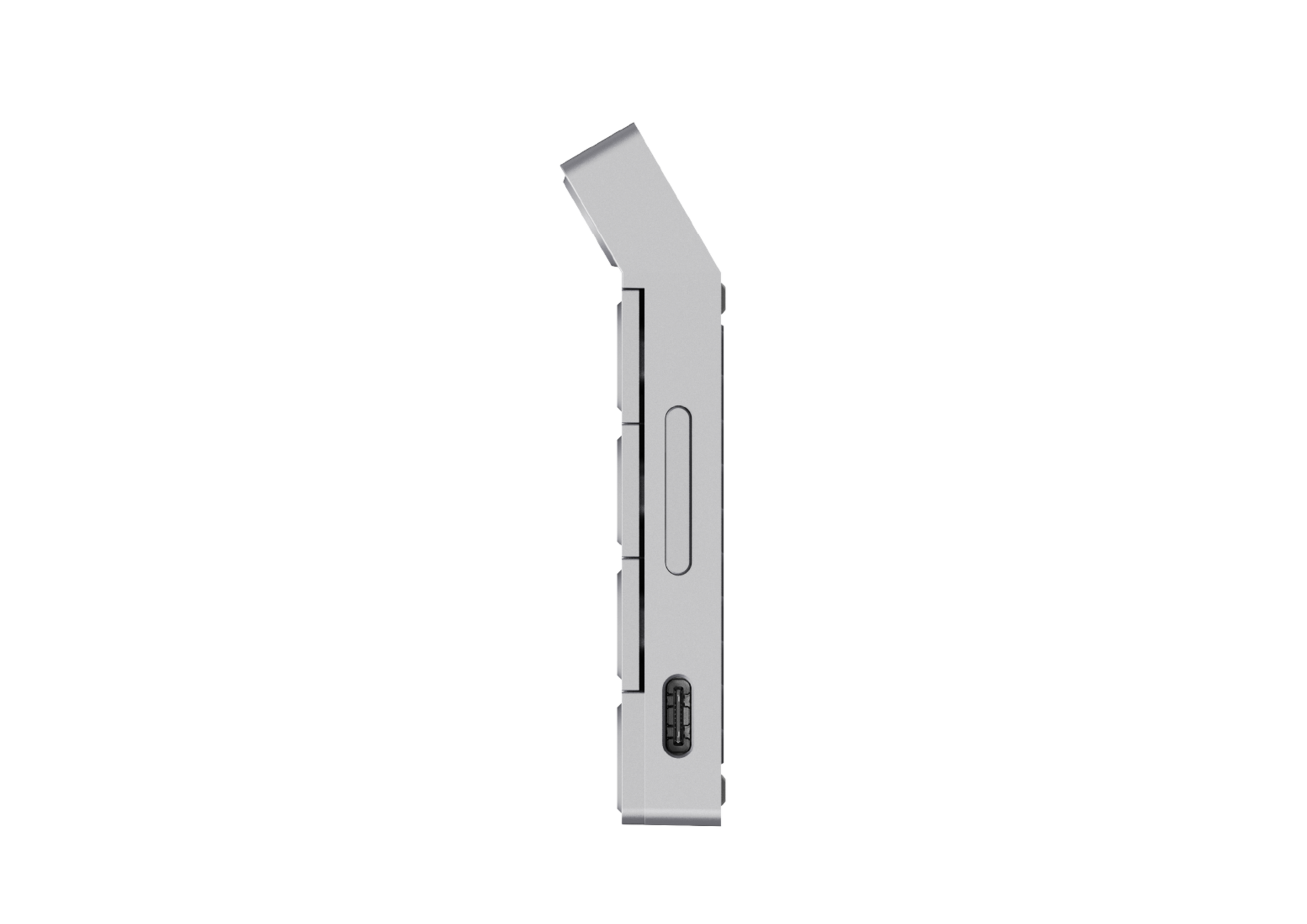 Oxtak device in Silver, angle 4